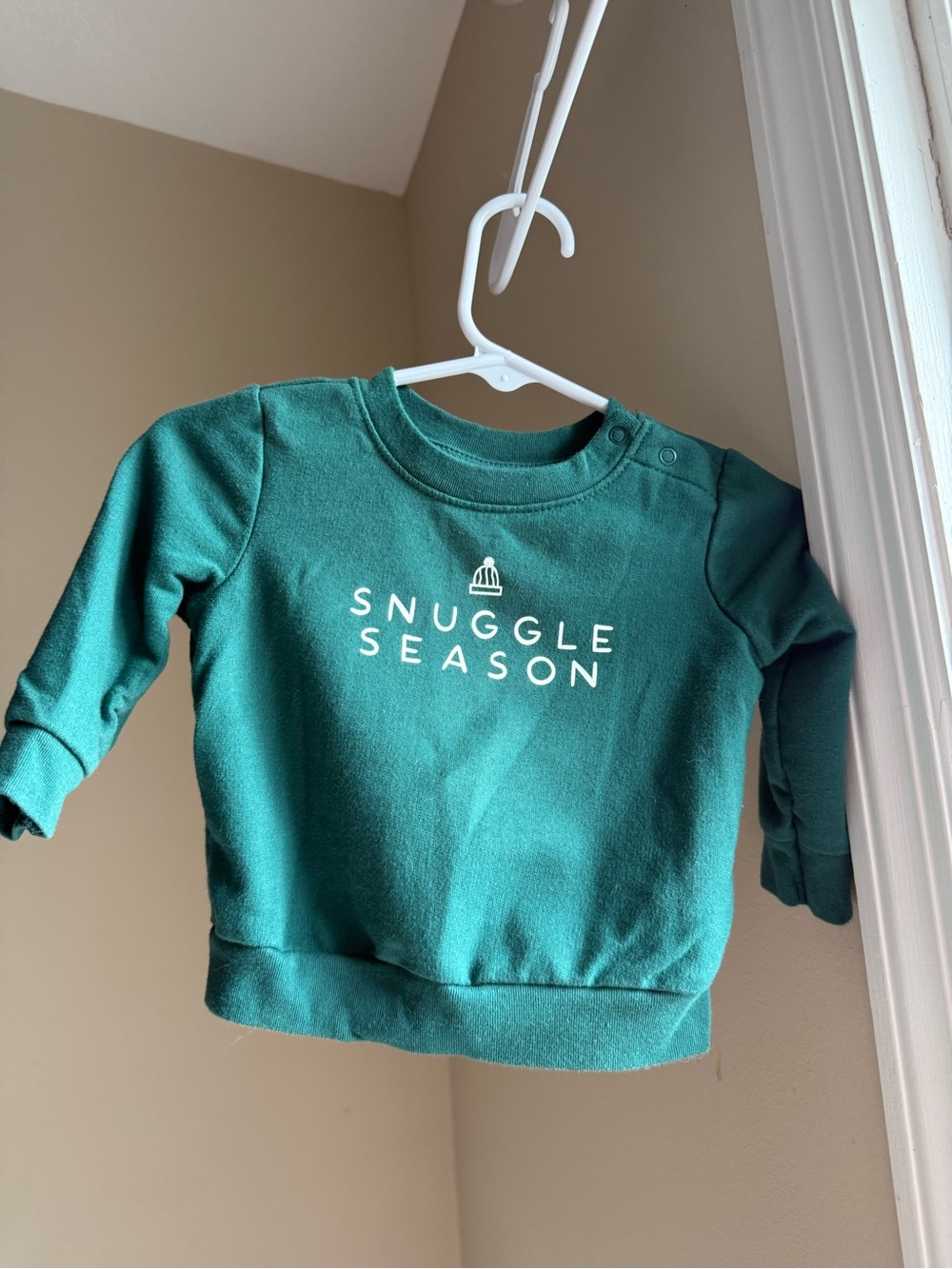 3 for $25 Cat & Jack Teal 'Snuggle Season' Pullover Sweatshirt